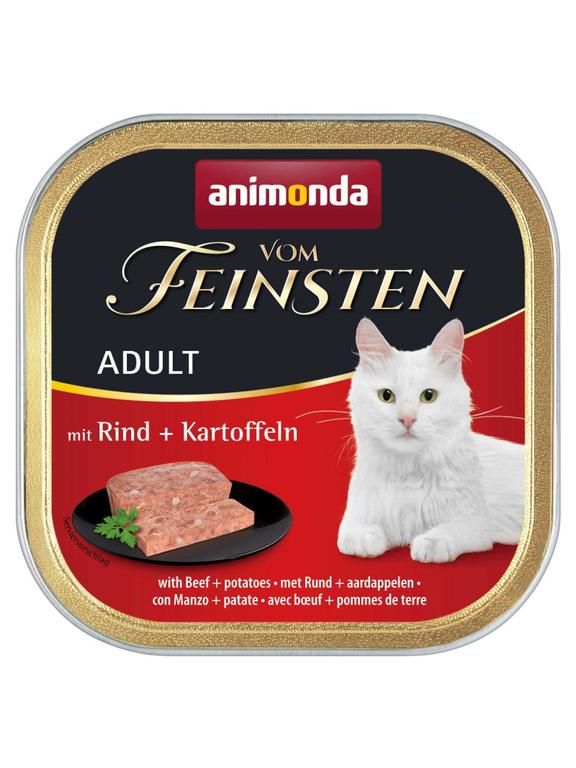 ANIMONDA Vom Feinsten Adult Cat smak: z wołowina i ziemniakami 100g