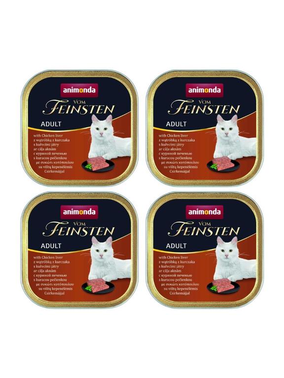 ANIMONDA Vom Feinsten Classic Cat smak: z wątróbką drobiową 6 x 100g