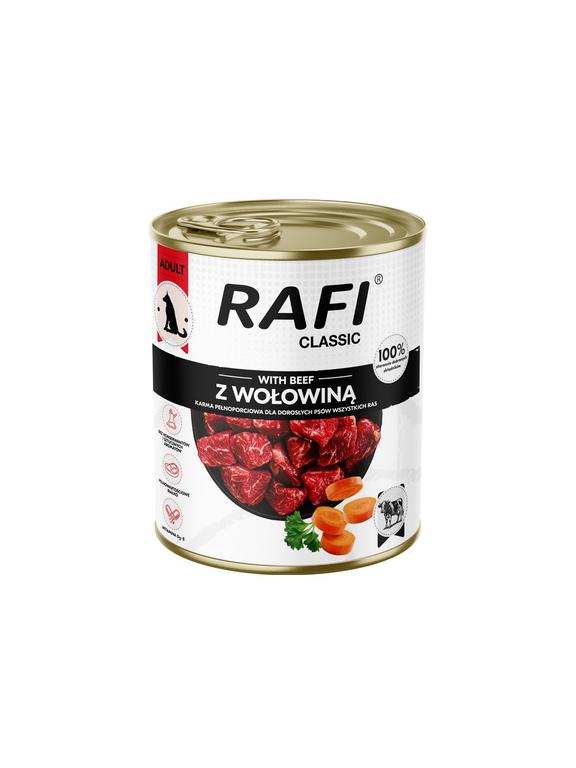 DOLINA NOTECI Mokra karma dla psa Rafi Classic z wołowiną 800g
