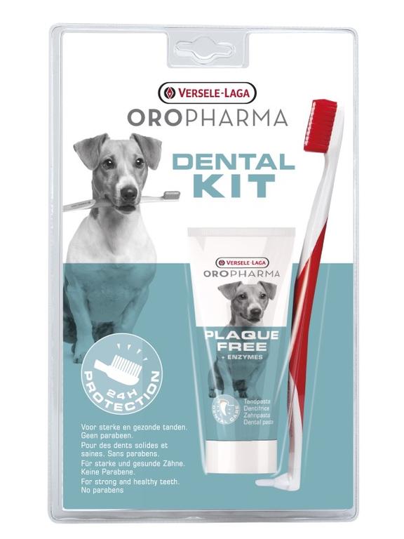 VERSELE-LAGA - Oropharma Plaque Free dental care kit - zestaw pasta do zębów + szczoteczka