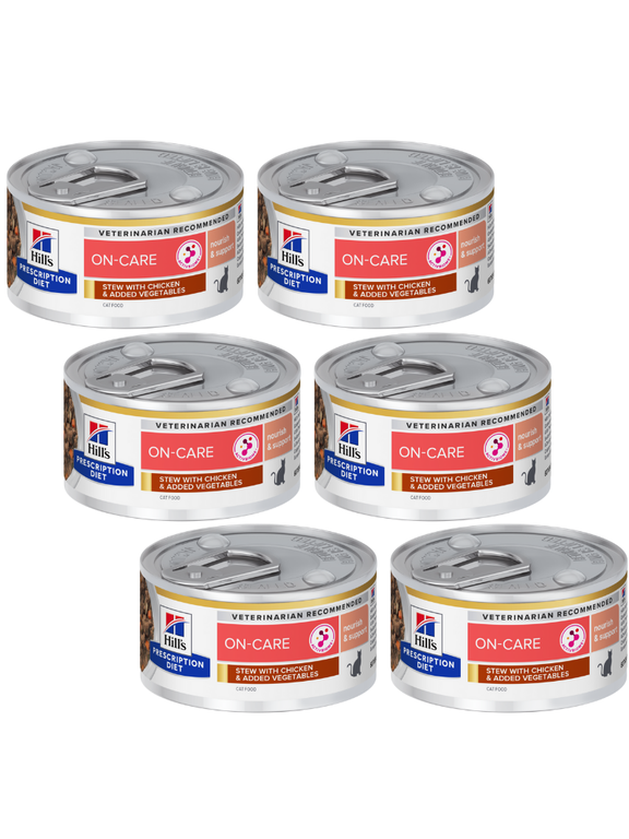 HILL'S PD Prescription Diet Feline On-Care Chicken&Vegatables Stews 6x82g