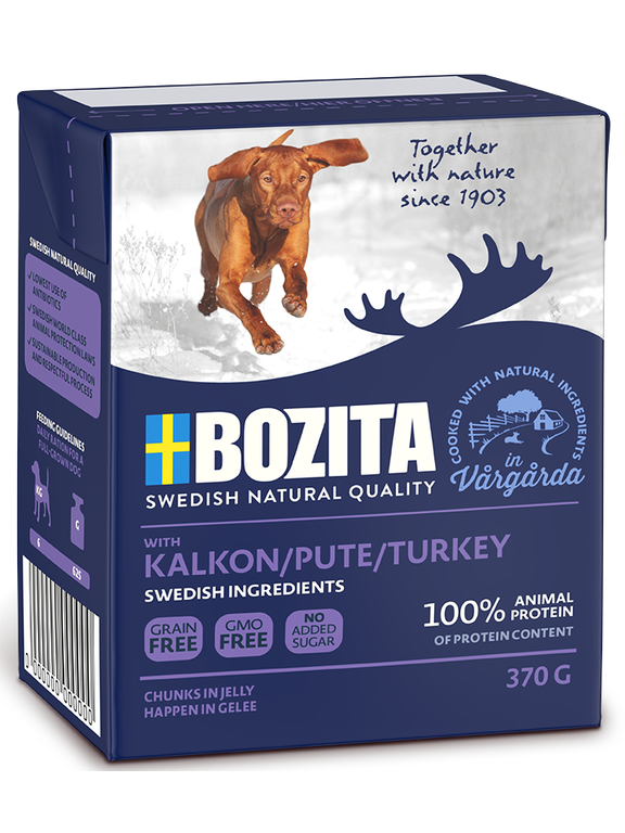 BOZITA Dog: Indyk w galarecie 370g