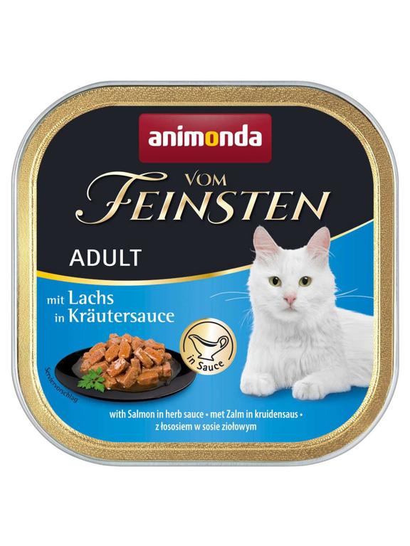 ANIMONDA Cat Vom Feinsten adult NoGrain Łosoś w sosie ziołowym 100g
