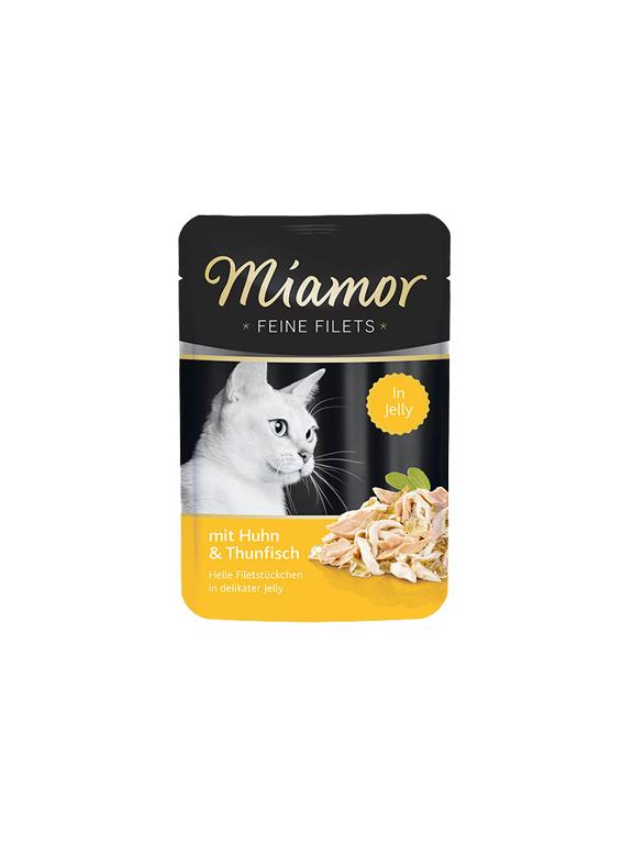 Miamor Feine Filets - mokra karma dla kota filety kurczaka z tuńczykiem 100g