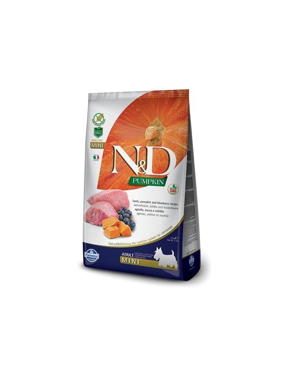 Farmina N&D Pumpkin Grain Free canine LAMB & BLUEBERRY ADULT MINI 7kg