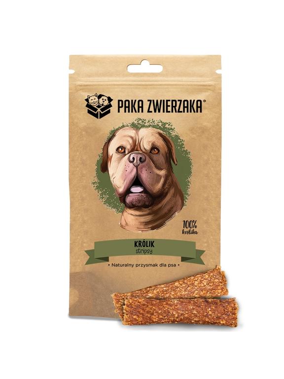 Paka Zwierzaka Stripsy 100% Królik 70g