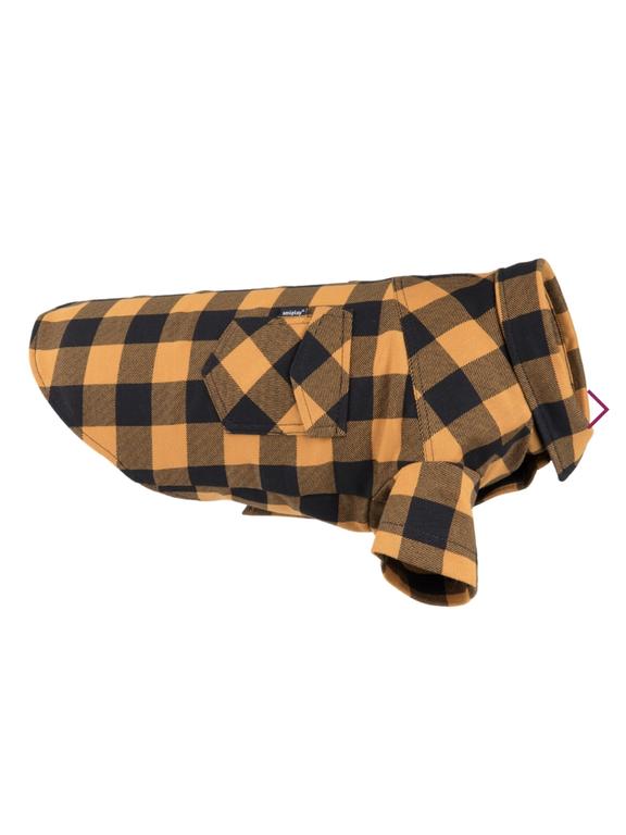 AMIPLAY- Ranger koszula w kratę  Yorkshire Terrier 30 x 32 x 46 cm żółta dla psa