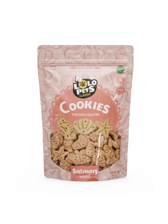 LOLO PETS Ciastka dla psa - łosoś 350g