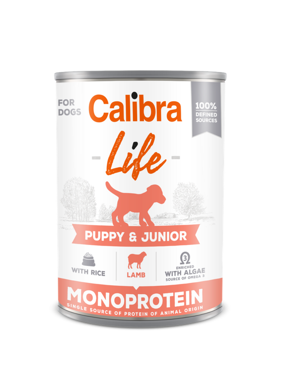 CALIBRA Dog Life Puppy & Junior Lamb with rice 400g