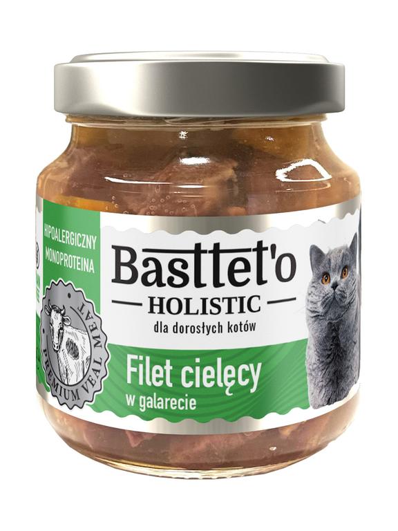 Basttet'o Holistic filet cielęcy w galarecie dla kotów 130g