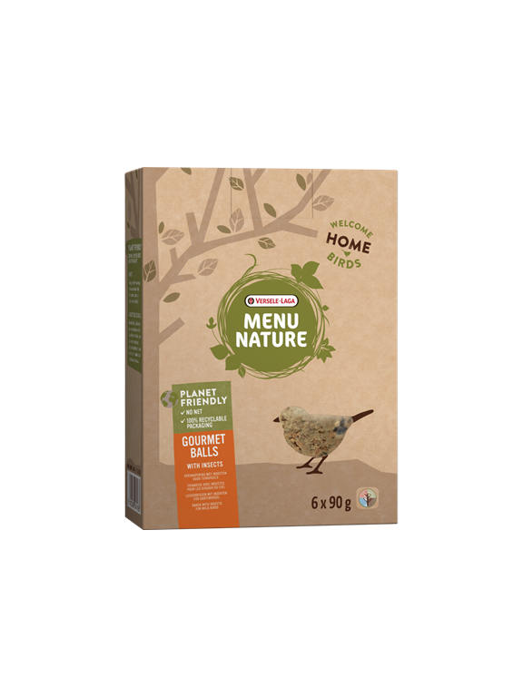 VERSELE-LAGA Menu Nature Gourmet Balls with Peanuts & Sunflower Seeds 6x90g