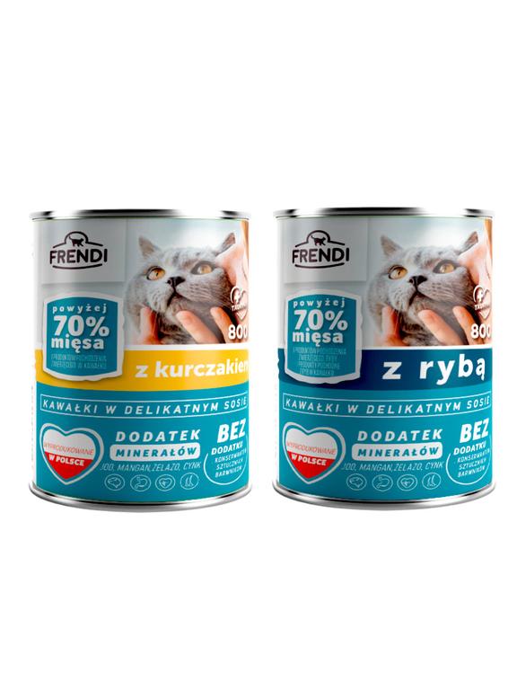 Frendi kawałki w delikatnym sosie Mix smaków 16x800g