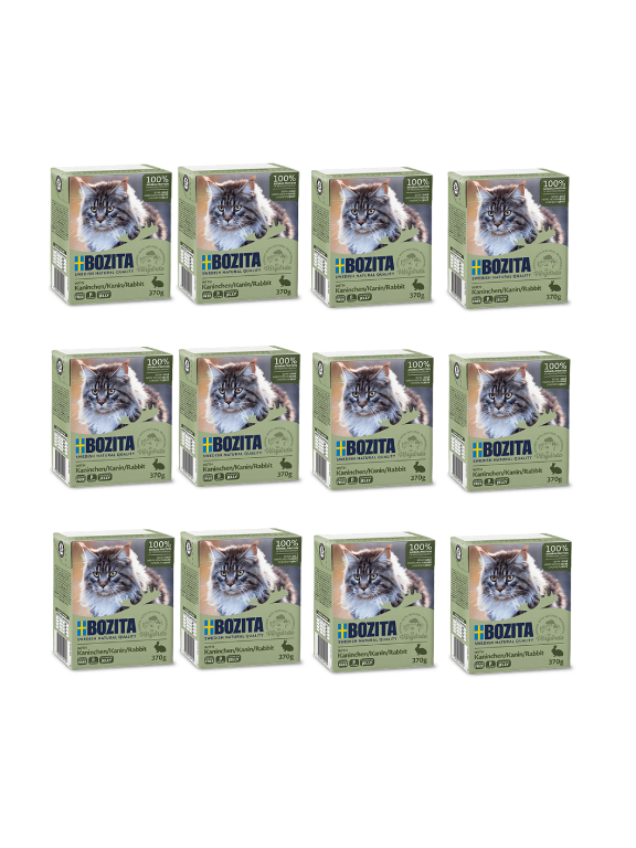 BOZITA Cat Królik W Galaretce 12x370g