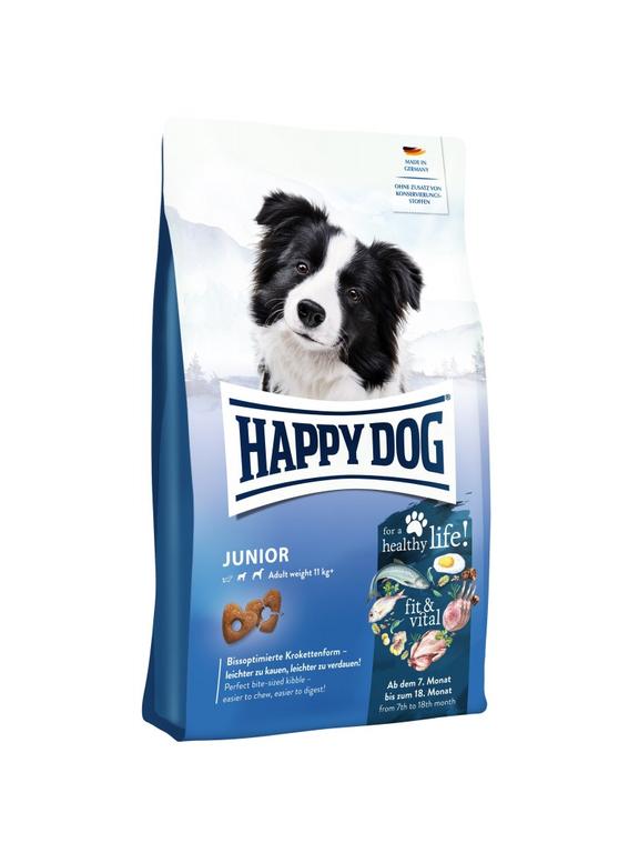 HAPPY DOG FitVital Junior, sucha karma, dla szczeniąt, 7-18 miesięcy, 10 kg / Opakowanie uszkodzone (2559,4836,5135,7185)