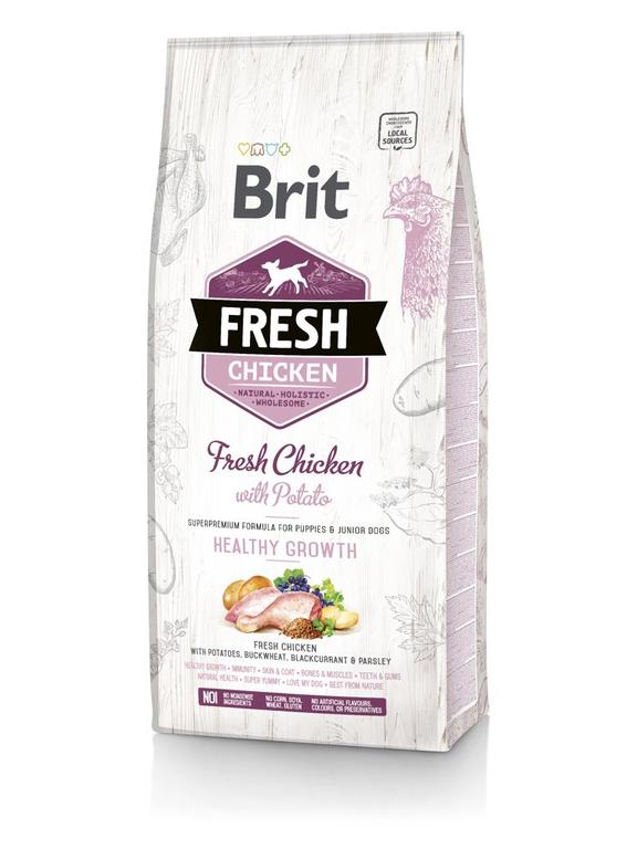Brit Fresh Chicken & Potato Puppy Healthy Growth 12kg