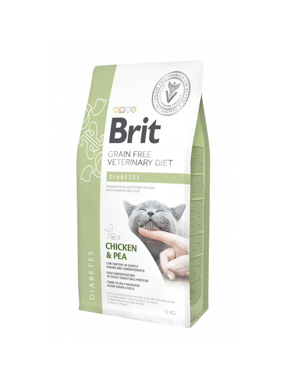 Brit gf veterinary diets cat diabetes 5kg