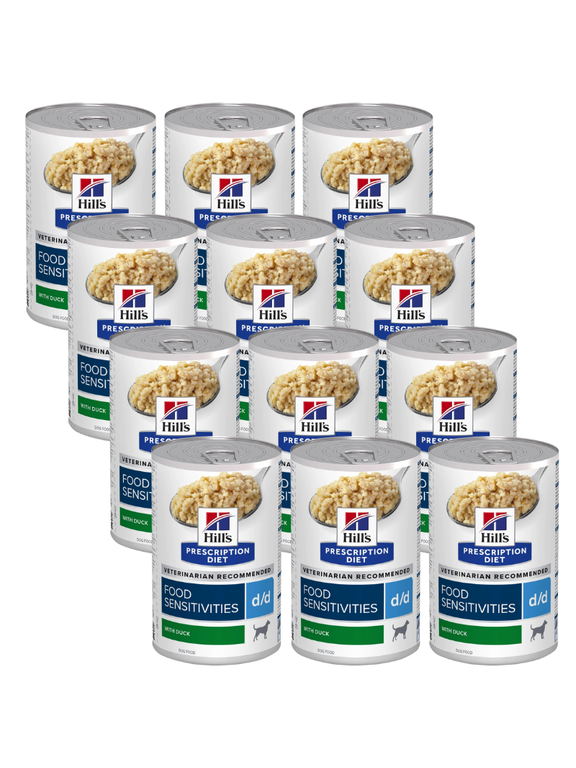 HILL'S PD Prescription Diet Canine d/d Kaczka (Duck) 12x370g