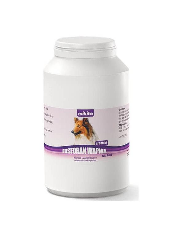 MIKITA Fosforan Wapnia +wit A+D3 granulat- preparat witaminowo - mineralny dla psów 500g