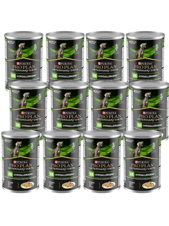 PRO PLAN Veterinary Diets HA Hypoallergenic Karma mokra dla psa mus 12x400g