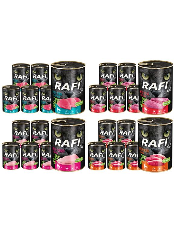 DOLINA NOTECI RAFI Cat Adult Mix smaków 24x400g