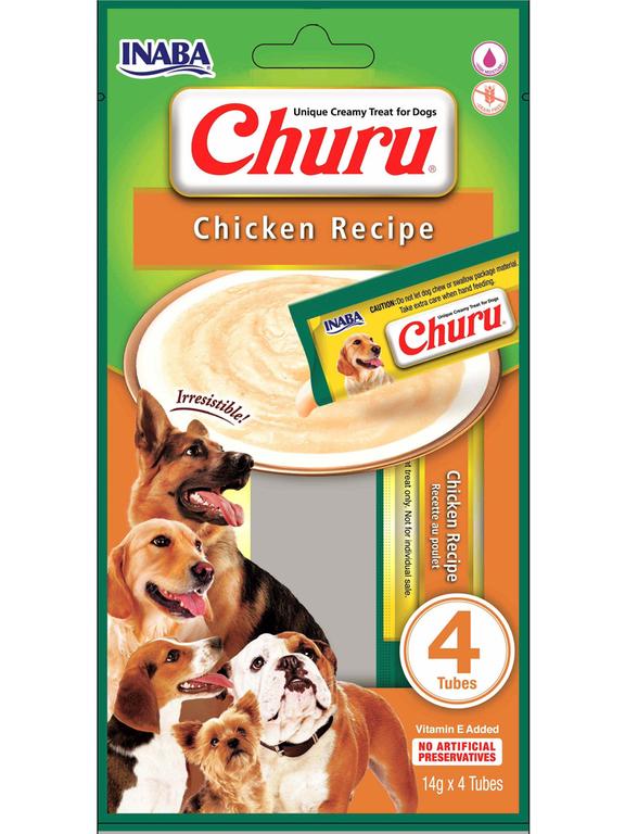INABA Churu 4P przysmak dla psa o smaku kurczaka 4x14g