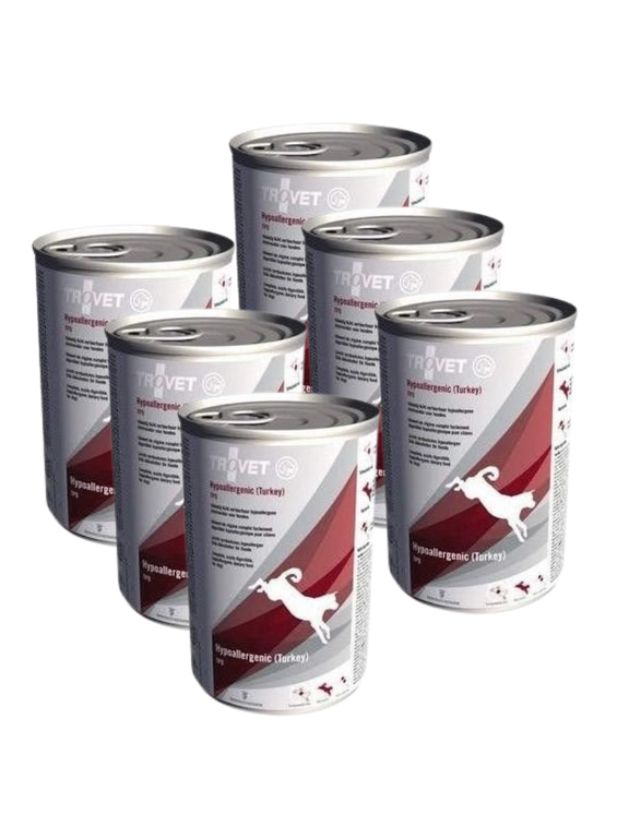 TROVET TPD Hypoallergenic - Turkey (dla psa) 6x400g - puszka