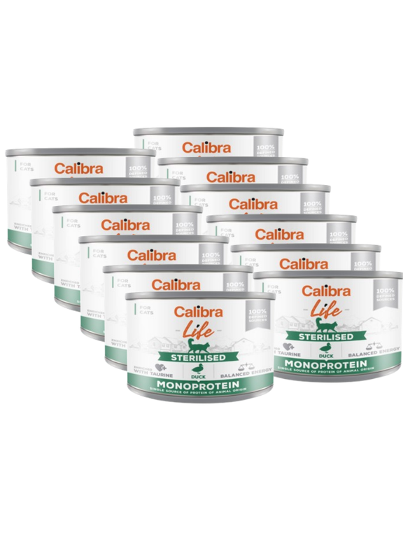 CALIBRA Cat Life Sterilised Duck 12x200g