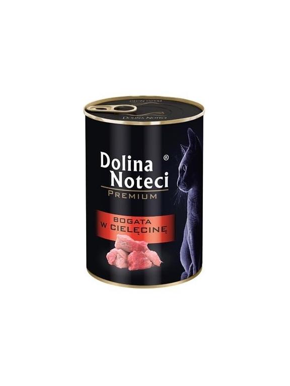 Dolina noteci Premium dla kota bogata w Cielęcinę 400g
