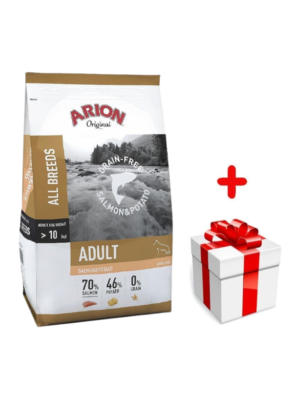 Arion Original Grain-Free Adult Salmon & Potato - Łosoś z ziemniakami 12 kg + niespodzianka dla psa GRATIS!