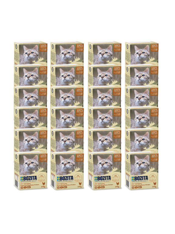 BOZITA Cat Siekany Kurczak W Galaretce 24x370g