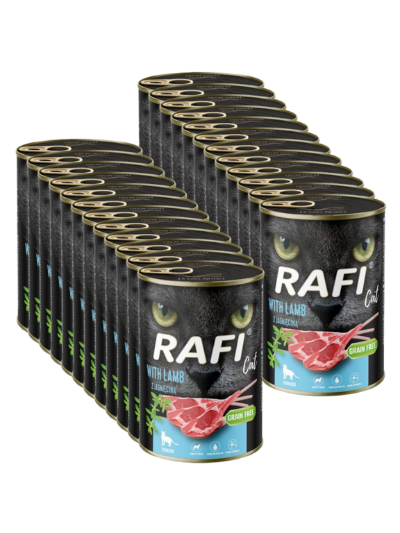 RAFI Cat Adult Sterilised z jagnięciną 24x400g