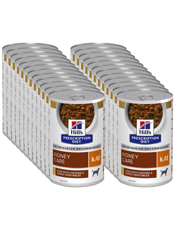 HILL'S PD Prescription Diet Canine k/d kurczak (gulasz) 24x354g- puszka