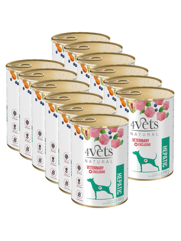 4Vets dla psów Hepatic 12x400g