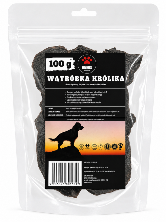 ONERS WĄTRÓBKA KRÓLIKA 100g