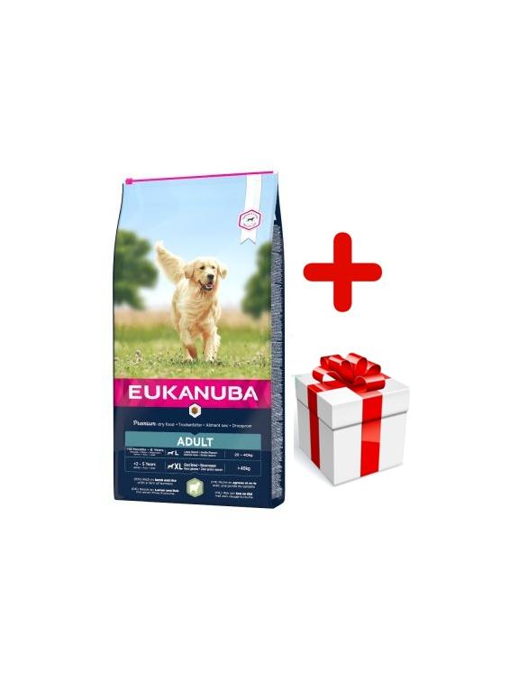 Eukanuba adult large breed lamb&rice 12kg + niespodzianka dla psa GRATIS!