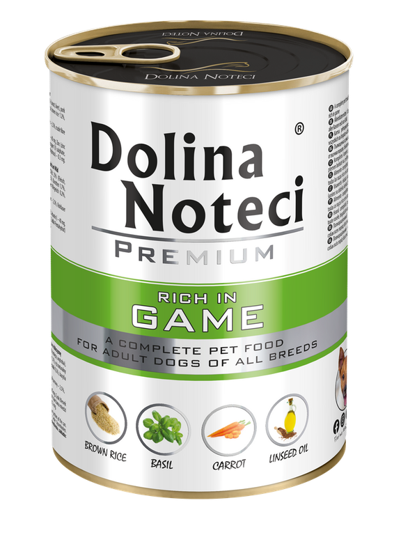 Dolina Noteci PREMIUM bogata w dziczyznę 400g