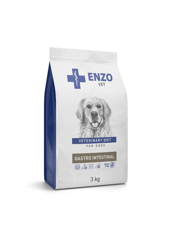 ENZO VET GASTRO INTESTINAL Dietetyczna, pełnoporcjowa sucha karma dla psów z wrażliwym przewodem pokarmowym 3kg