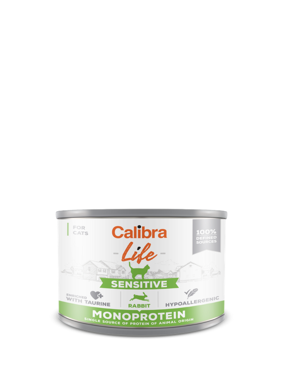 CALIBRA Cat Life Sensitive Rabbit 200g