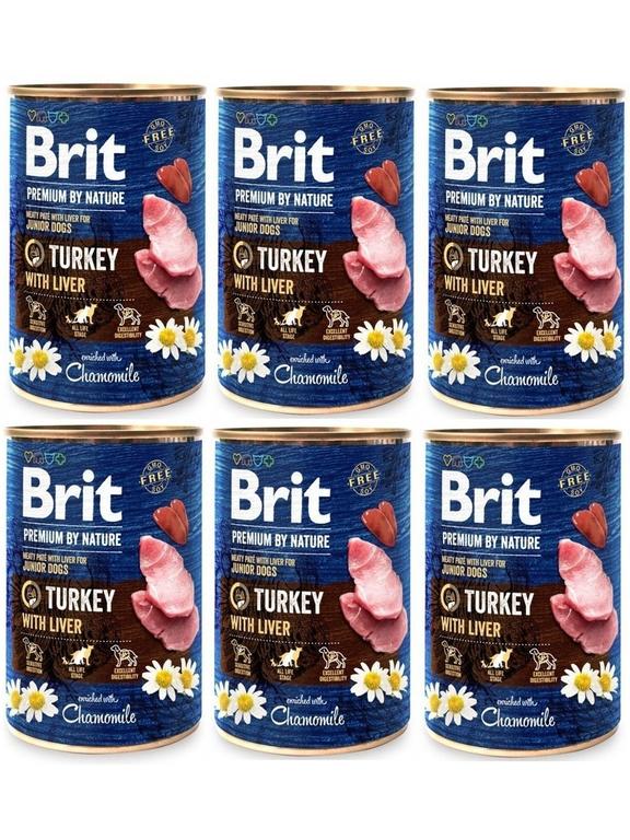 Brit Premium by Nature Turkey With Liver 6x400g