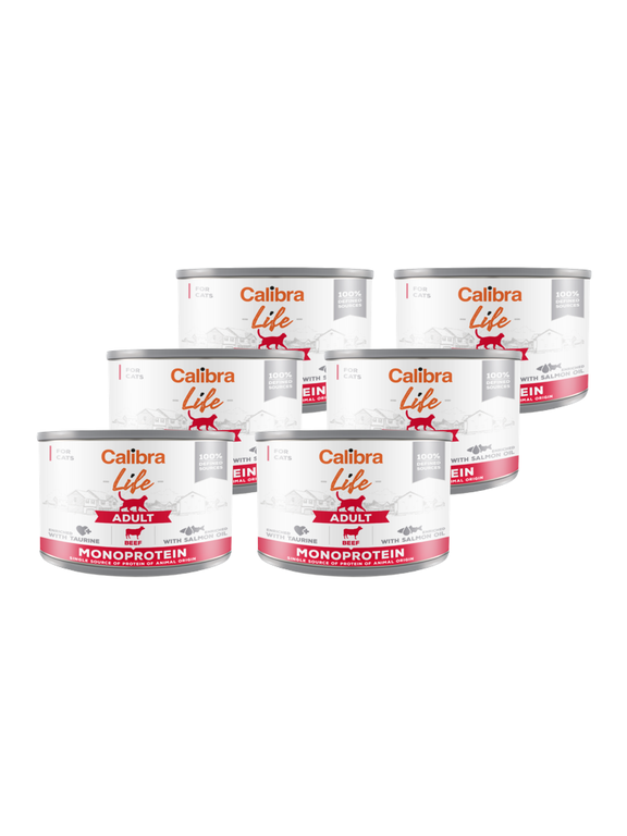 CALIBRA Cat Adult Life Beef 6x200g
