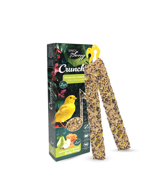 SING&SONG cruncher dla kanarka 85g 2w1 owocowo- miodowy