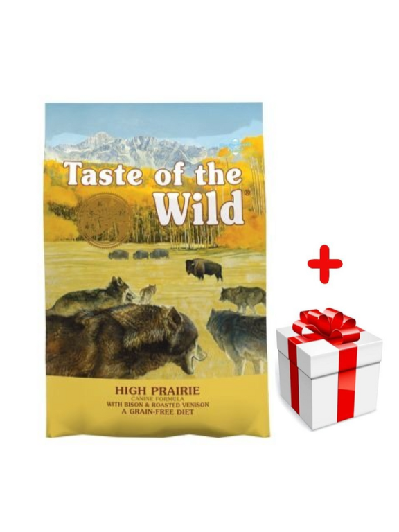 TASTE OF THE WILD High Prairie 12,2kg + niespodzianka dla psa GRATIS!