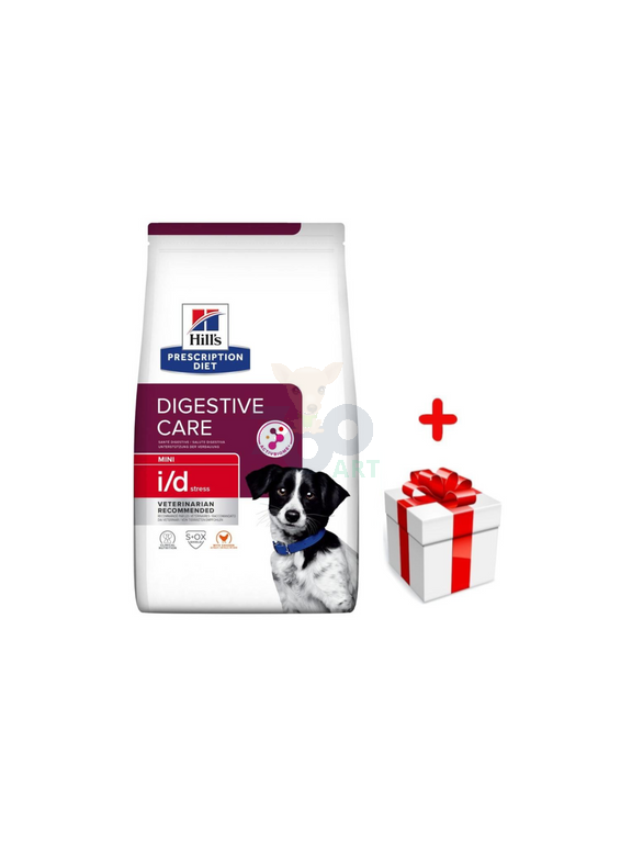 HILL'S PD Prescription Diet Canine i/d stress mini 3kg + niespodzianka dla psa GRATIS!