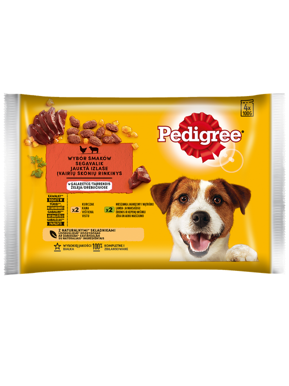 Pedigree Vital Protection  Jagnięcina i Kurczak w Galaretce 4x100g