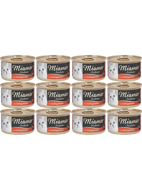 Miamor Pastete wątróbka drobiowa 12x85g puszka