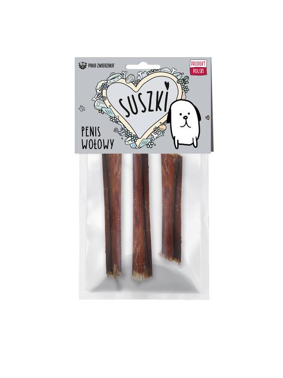 Paka Zwierzaka Suszki Penis Wołowy 12cm 3 szt.