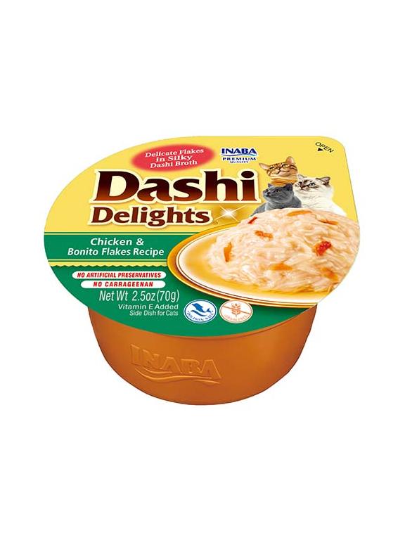 Inaba DASHI uzupełniająca karma dla kota- bulion o smaku przegrzebka i kurczak70 g