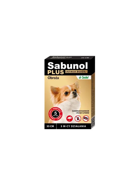 Sabunol Plus obroża przeciw pchłom i kleszczom dla psa 35 cm,