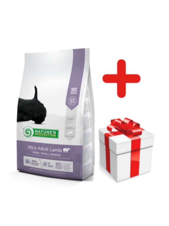 NATURES PROTECTION Mini Adult Lamb 7,5kg + NIESPODZIANKA DLA PSA GRATIS