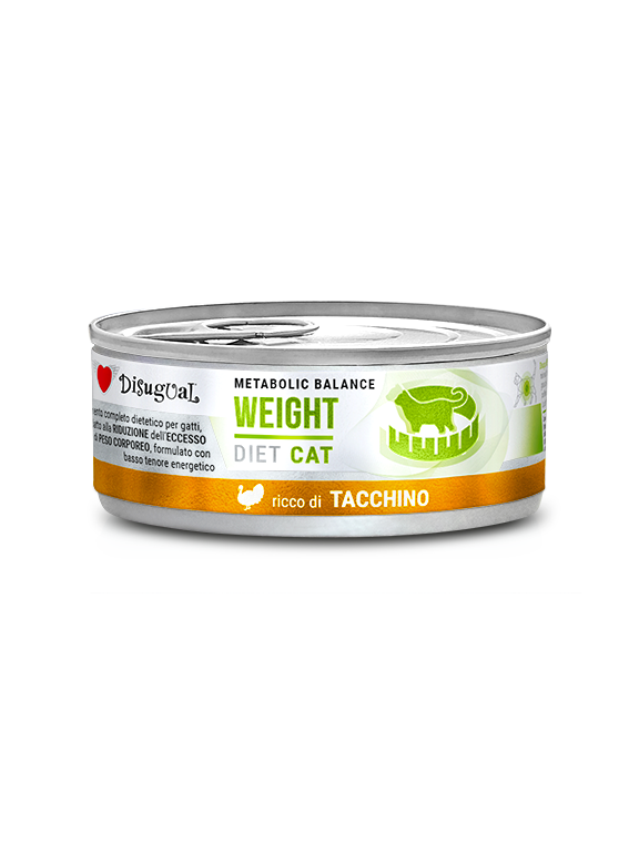 Disugual Karma mokra dla kota Weterynaryjna WEIGHT Indyk (dorosły) 85g